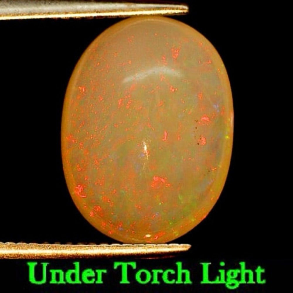 MultiColor Opal 2.25 Ct Oval 11.9 x 8.9 Mm Natural Gemstone Unheated Ethiopia‎
